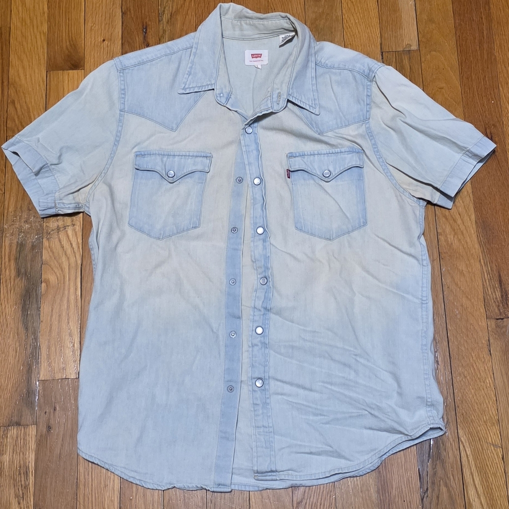 Levi's Light Blue Casual Denim Shirt (S)